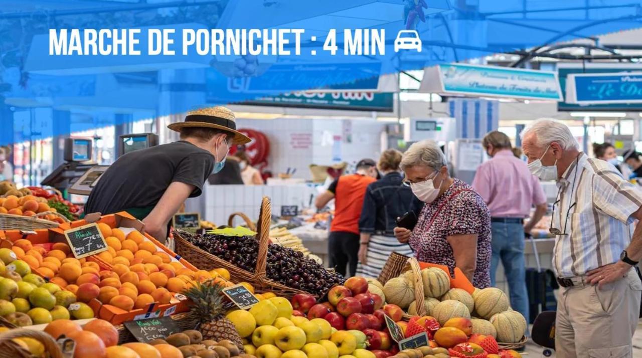 Appartement La Baule Pornichet Terrasse - Cuisine - Calme - Wifi - Parking Gratuit Exteriör bild